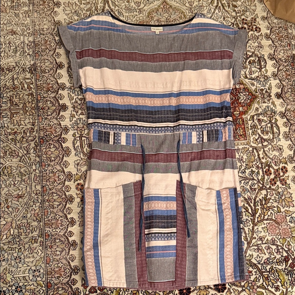 Odell’s Guatemalan textile dress with tie waist small